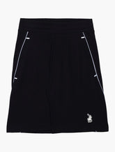 Polo Shorts Sport Sweat Panelled Black