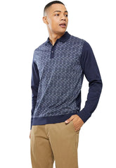 Jonathan D Long-Sleeve Golfer Merc Navy