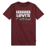 Levis Kids T-Shirt Checkered Maroon