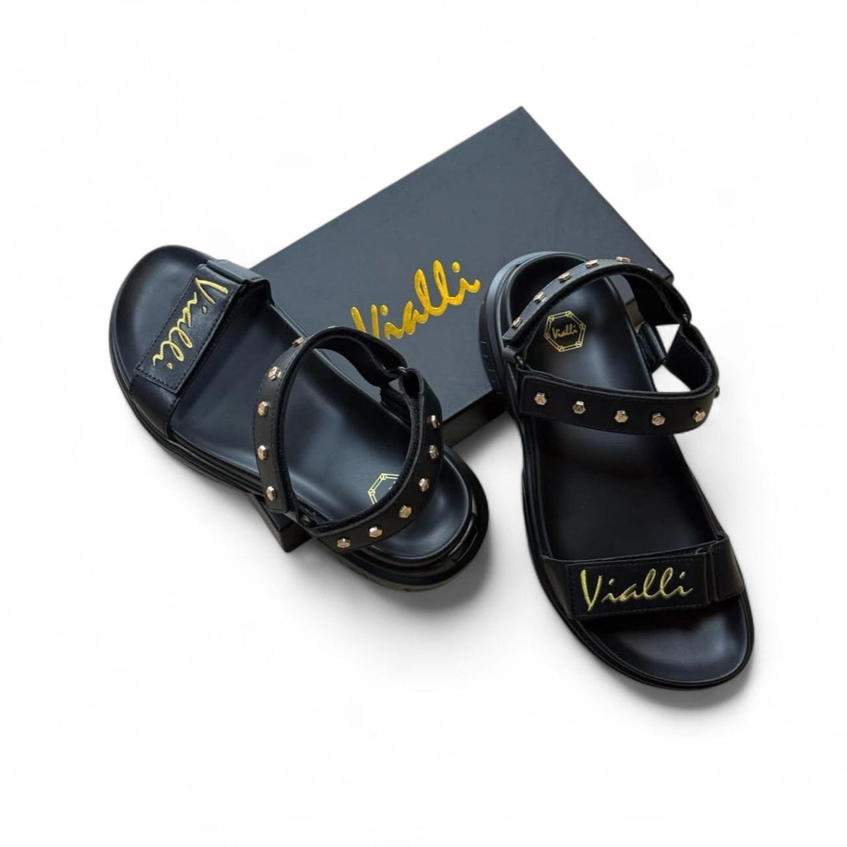 Vialli Sandle Successor Sling Strap Black