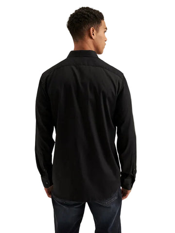 The Polo Poplin Slim Fit Button Down Shirt – Jet Black