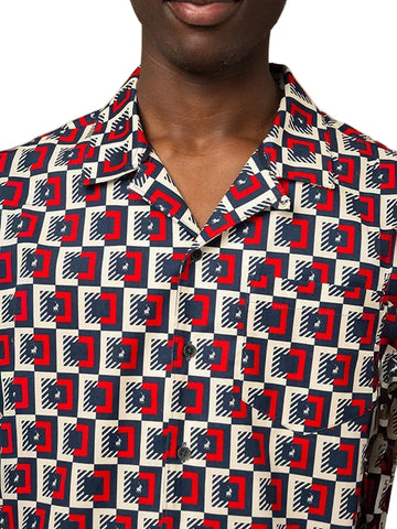 Polo Shorts Shirt Set Pjc Printed Blocks Red
