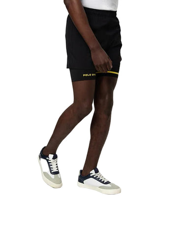 Polo Shorts Sport Running Black