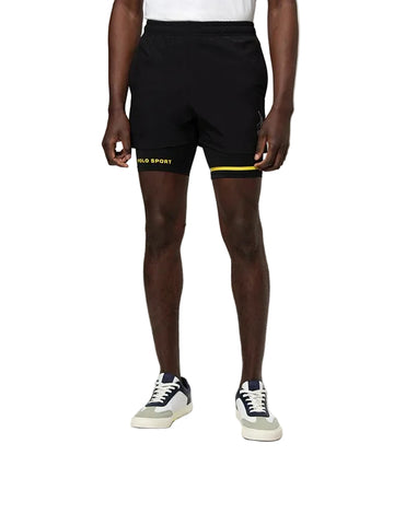 Polo Shorts Sport Running Black