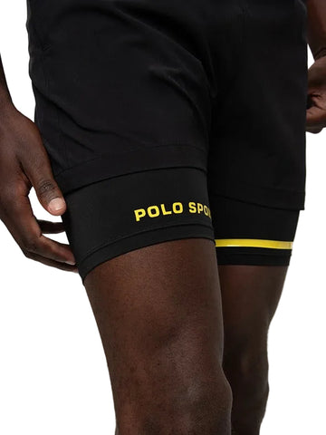 Polo Shorts Sport Running Black