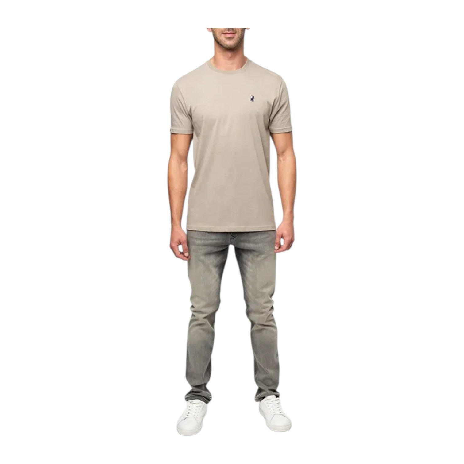 Polo Men's Essential Small Logo SS T-Shirt - Taupe