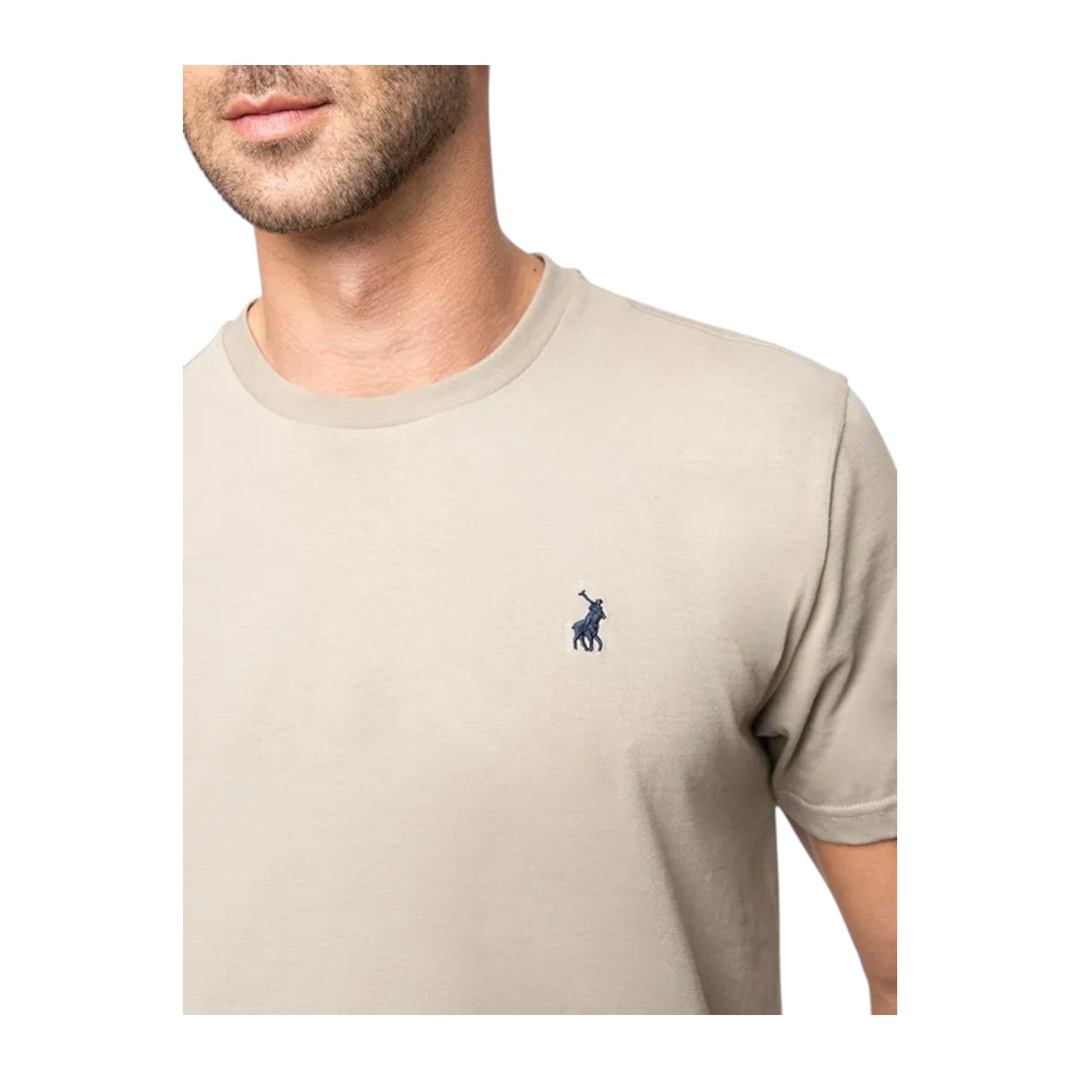 Polo Men's Essential Small Logo SS T-Shirt - Taupe