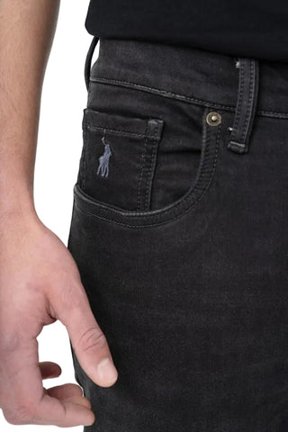 The Polo Slim Leg Denim Jeans : Black