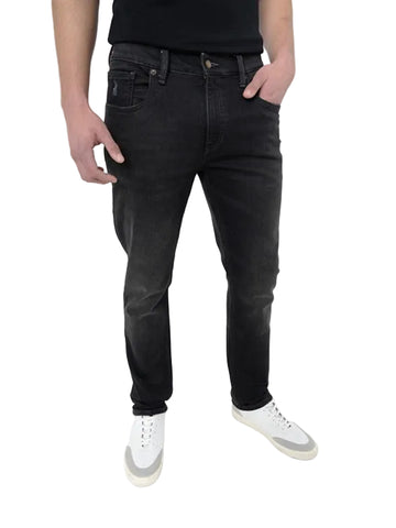 The Polo Slim Leg Denim Jeans : Black