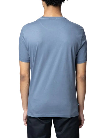 The Polo Classic Linear Box Tee – Slate Blue