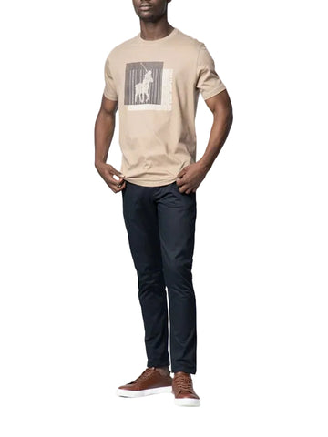 The Polo Classic Linear Box Tee – Warm Taupe