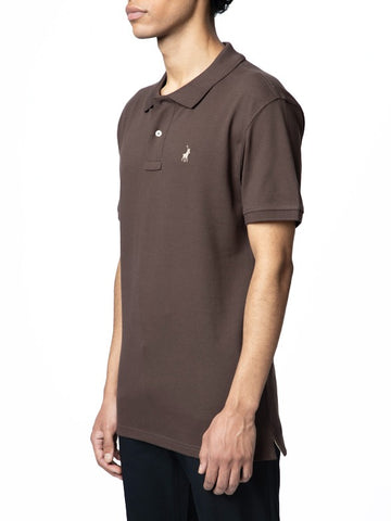 The Polo Essential Pique Short Sleeve Golfer – Rich Chocolate