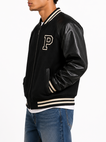 The Polo PJC Varsity Jacket Black