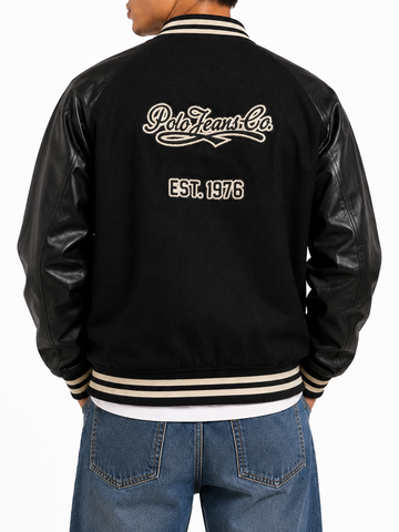 Polo Jacket Pjc Varsity Black