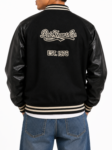 The Polo PJC Varsity Jacket Black
