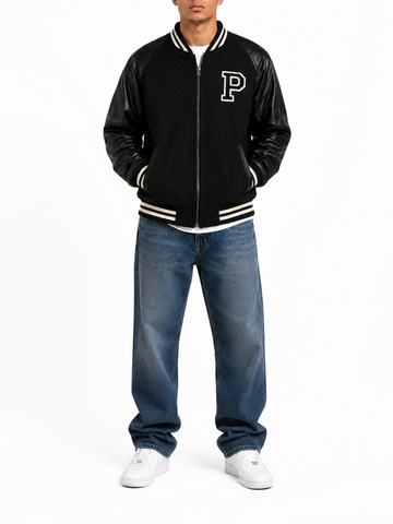 Polo Jacket Pjc Varsity Black