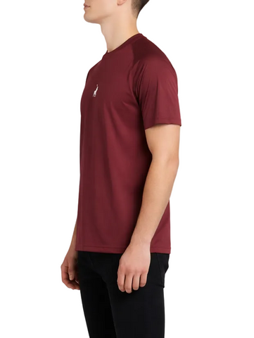 The Polo Mens Sport Performance Tech Tee – Maroon