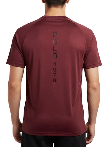 The Polo Mens Sport Performance Tech Tee – Maroon