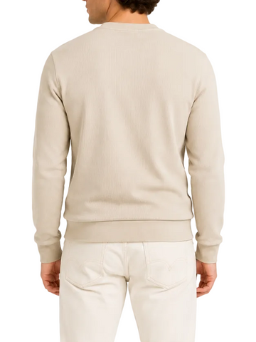 The Polo Minimalist Fleece Set Sweat Top & Jogger Light Brown
