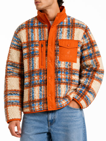 The Polo Flannel Overshirt Burnt Orange