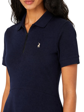 Polo Dress Ladies Golfer Emily Fit & Flare Carbon Navy