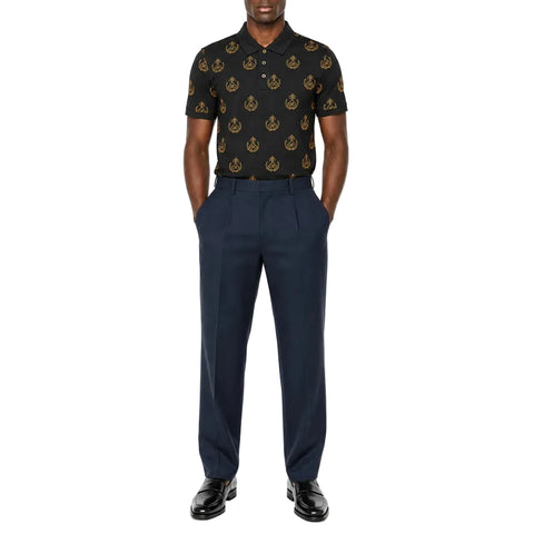 Brentwood Golfer Mercerized Cotton Paul Black/Gold