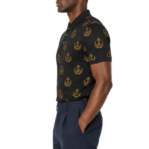 Brentwood Golfer Mercerized Cotton Paul Black/Gold