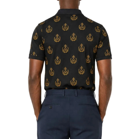 Brentwood Golfer Mercerized Cotton Paul Black/Gold