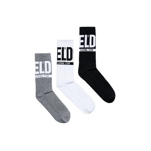 Diesel Socks 3Pack Black/White/Grey