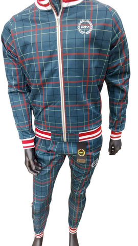 Rossimoda Flavio Tracksuit Green Checked