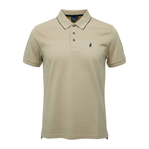 Polo Golfer Mercerized Button Camel