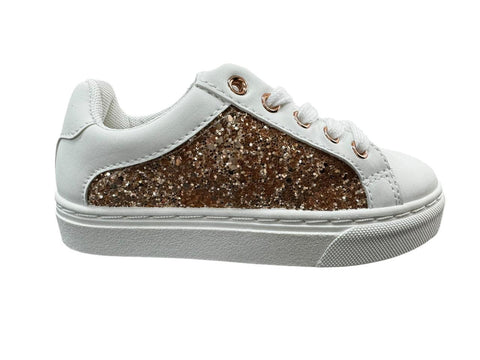 Pierre Cardin Kids Sneaker Taylor Glitter White And Rose