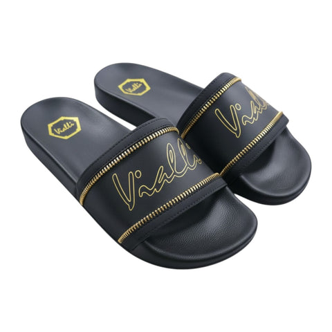 Vialli Sandles Slides Riodesigo Black/Gold