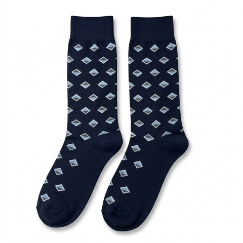 Pringle Socks Junior Geo Navy