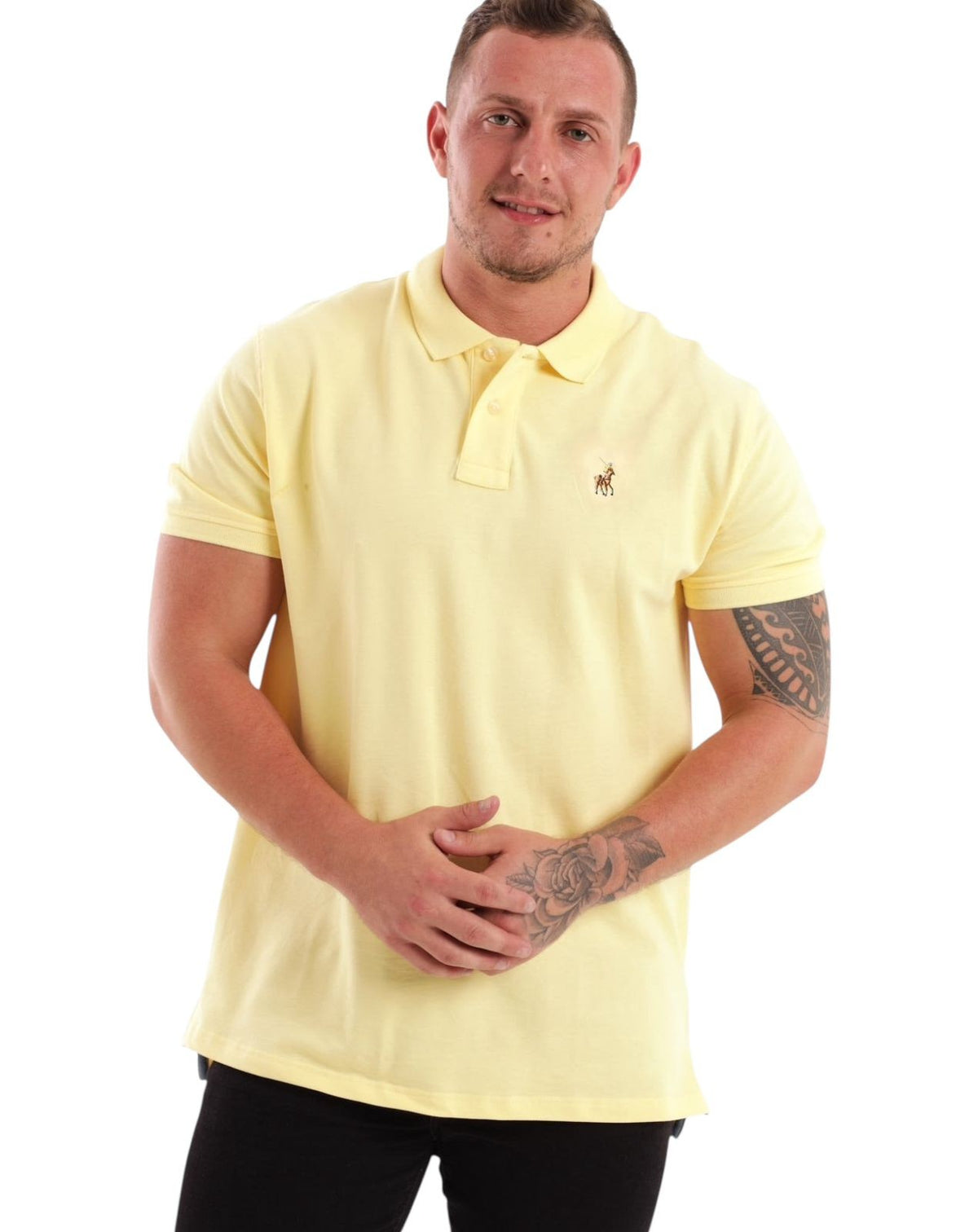 Polo Golfer Pique Essentials Light Yellow