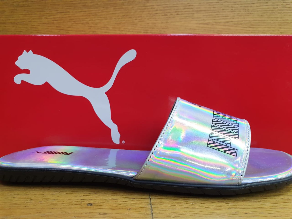 Puma Ladies Sandals Pa9 Cat Silver