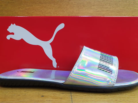 Puma Ladies Sandals Pa9 Cat Silver