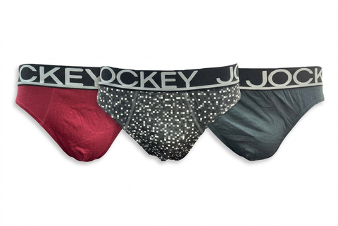 Jockey 3 Pack Brief Printed Multi Colour
