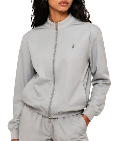 Polo Tracksuit Set Ladies Taylor Active Blue Grey