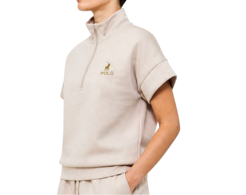 Polo Tracksuit Ladies S/S Zoe Soft Mushroom Taupe