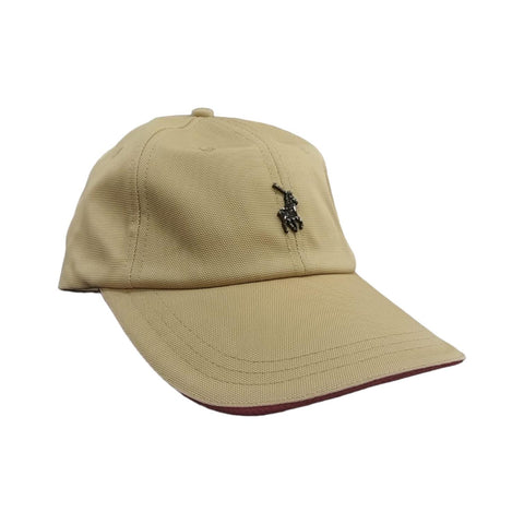 Polo Cap Metal Pony Peak Stone/Red