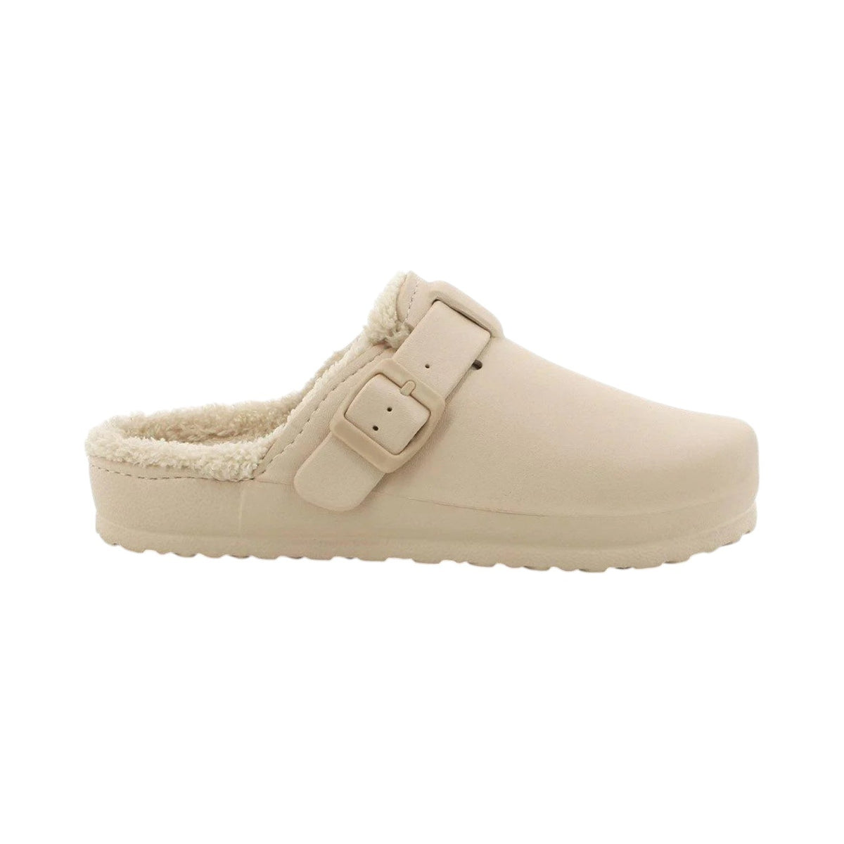 Hush Puppie Ladies Sandal Soft Desi Fur Natural Stone