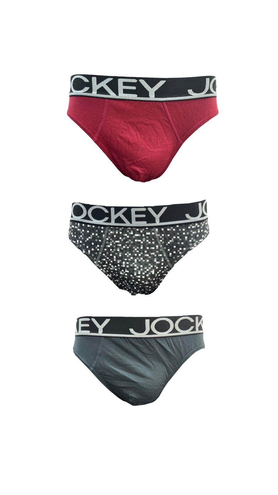 Jockey 3 Pack Brief Printed Multi Colour