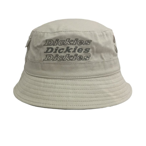 Dickies Stacked Logo Bucket Hat – Stone Beige