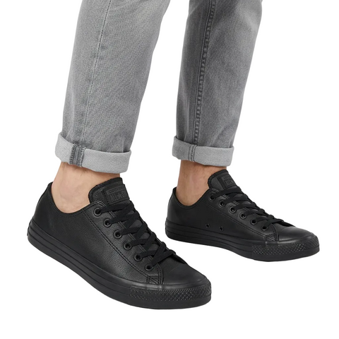 Converse Allstar Leather Low Mono Black