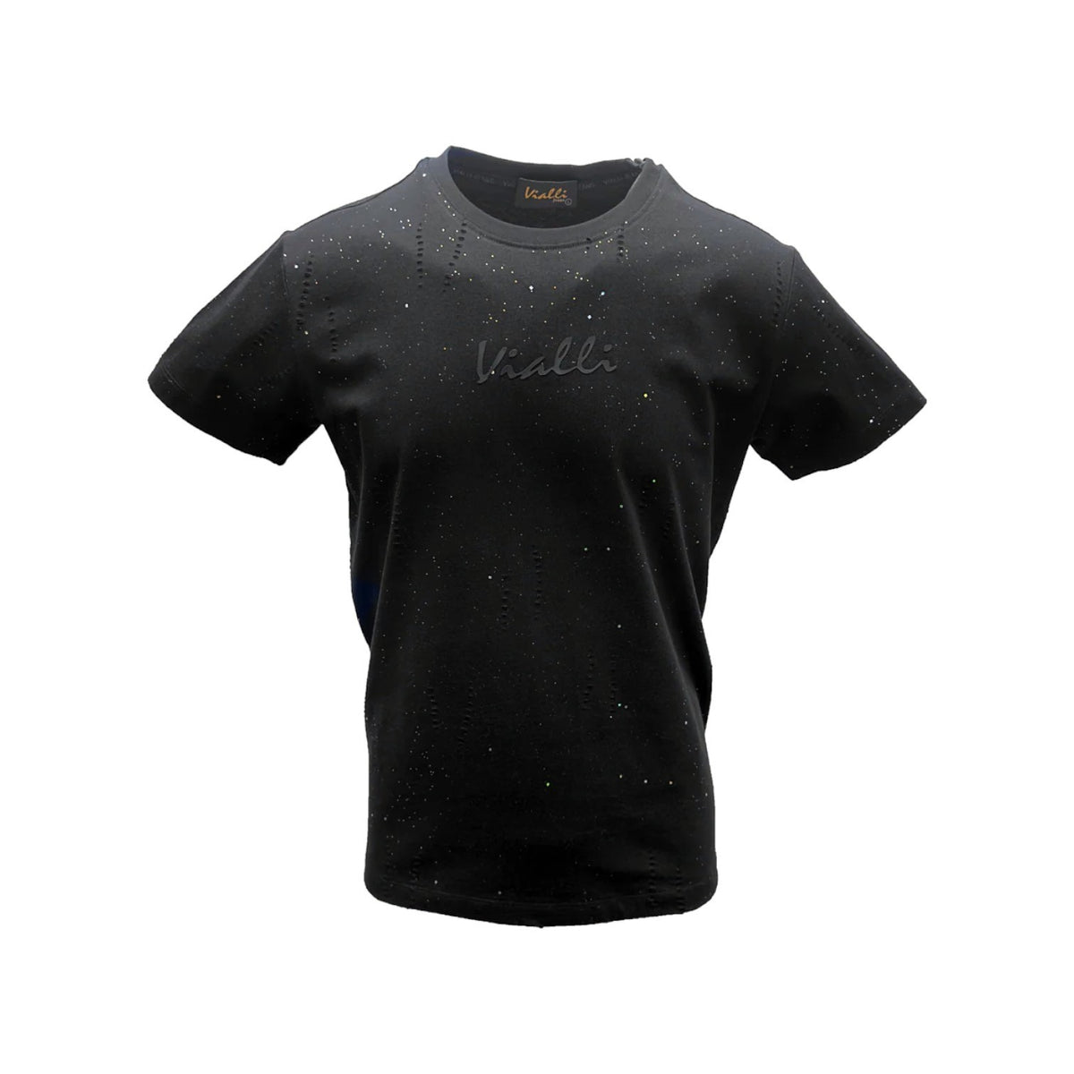 Vialli Crew T-Shirt Lights Black
