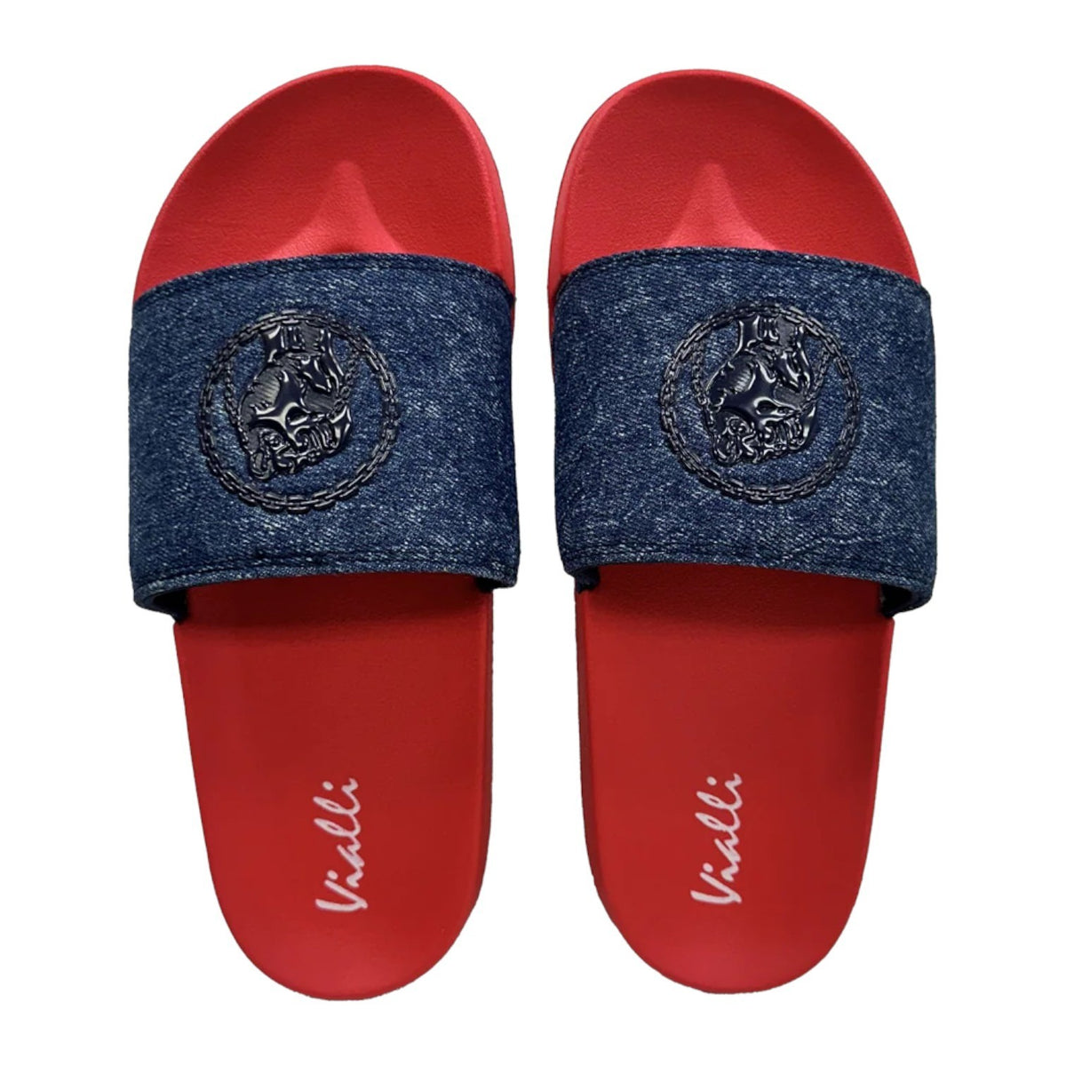 Vialli Sandal Slide Seagar Blue/Red