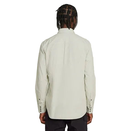 G Star Shirt Mens Slim Long Sleeve Dakota Vintage Ripstop Mercury Grey