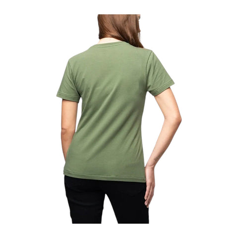 Polo T-Shirt Ladies Amelia Embelished Olive