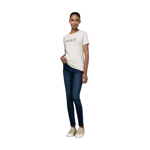 Polo T-Shirt Anele Embolished Putty
